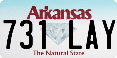 AR license plate 731LAY