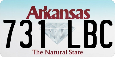 AR license plate 731LBC