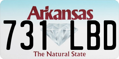 AR license plate 731LBD