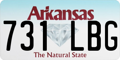 AR license plate 731LBG