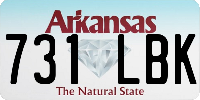 AR license plate 731LBK