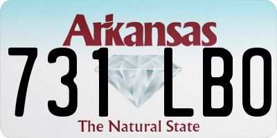 AR license plate 731LBO
