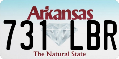 AR license plate 731LBR