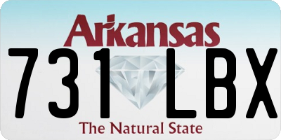 AR license plate 731LBX