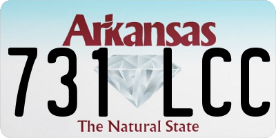 AR license plate 731LCC