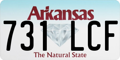 AR license plate 731LCF