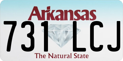 AR license plate 731LCJ