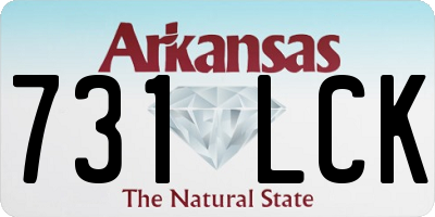 AR license plate 731LCK