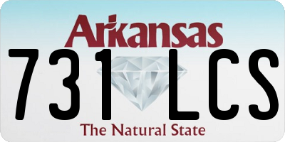 AR license plate 731LCS