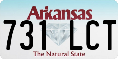 AR license plate 731LCT