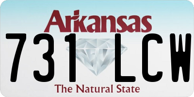 AR license plate 731LCW