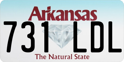 AR license plate 731LDL