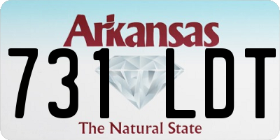 AR license plate 731LDT