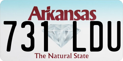 AR license plate 731LDU