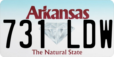 AR license plate 731LDW