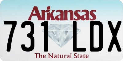 AR license plate 731LDX