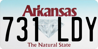 AR license plate 731LDY