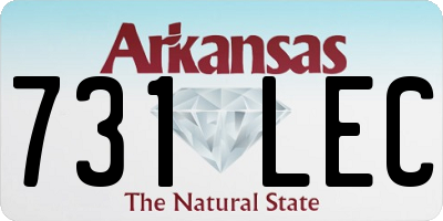 AR license plate 731LEC