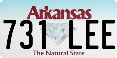 AR license plate 731LEE