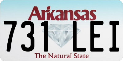AR license plate 731LEI