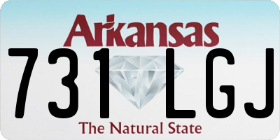 AR license plate 731LGJ