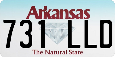 AR license plate 731LLD