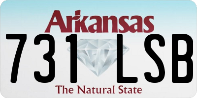 AR license plate 731LSB