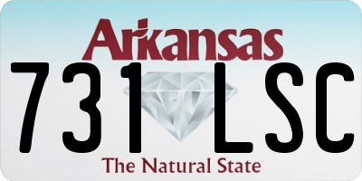 AR license plate 731LSC