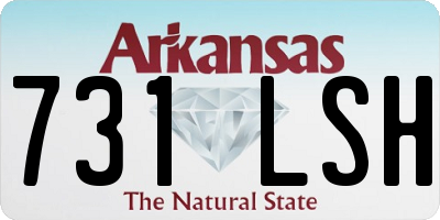 AR license plate 731LSH
