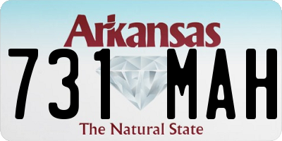 AR license plate 731MAH
