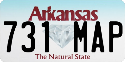 AR license plate 731MAP