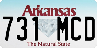 AR license plate 731MCD
