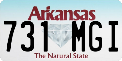 AR license plate 731MGI