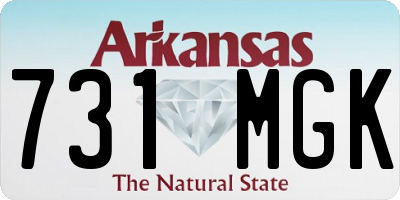 AR license plate 731MGK