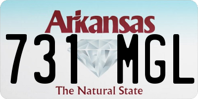 AR license plate 731MGL