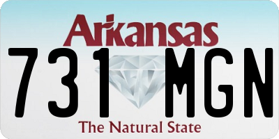 AR license plate 731MGN