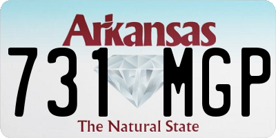 AR license plate 731MGP