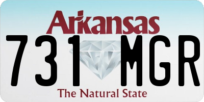 AR license plate 731MGR