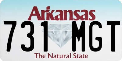 AR license plate 731MGT