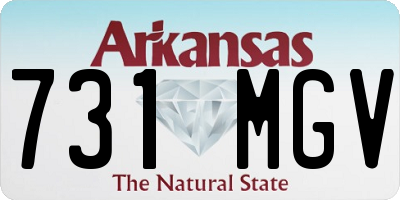 AR license plate 731MGV