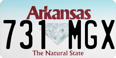 AR license plate 731MGX