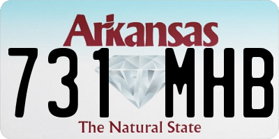 AR license plate 731MHB