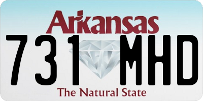 AR license plate 731MHD