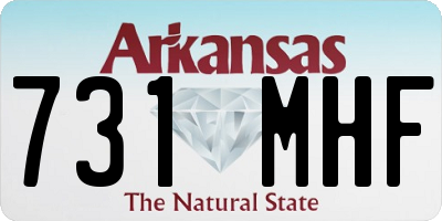 AR license plate 731MHF