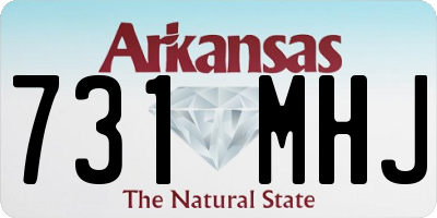 AR license plate 731MHJ