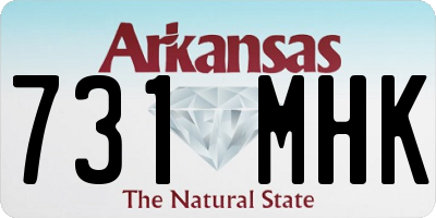 AR license plate 731MHK