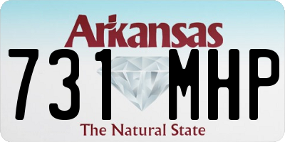 AR license plate 731MHP