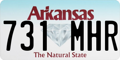 AR license plate 731MHR