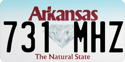 AR license plate 731MHZ