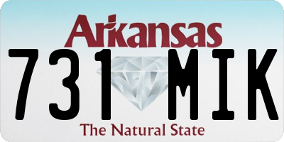 AR license plate 731MIK